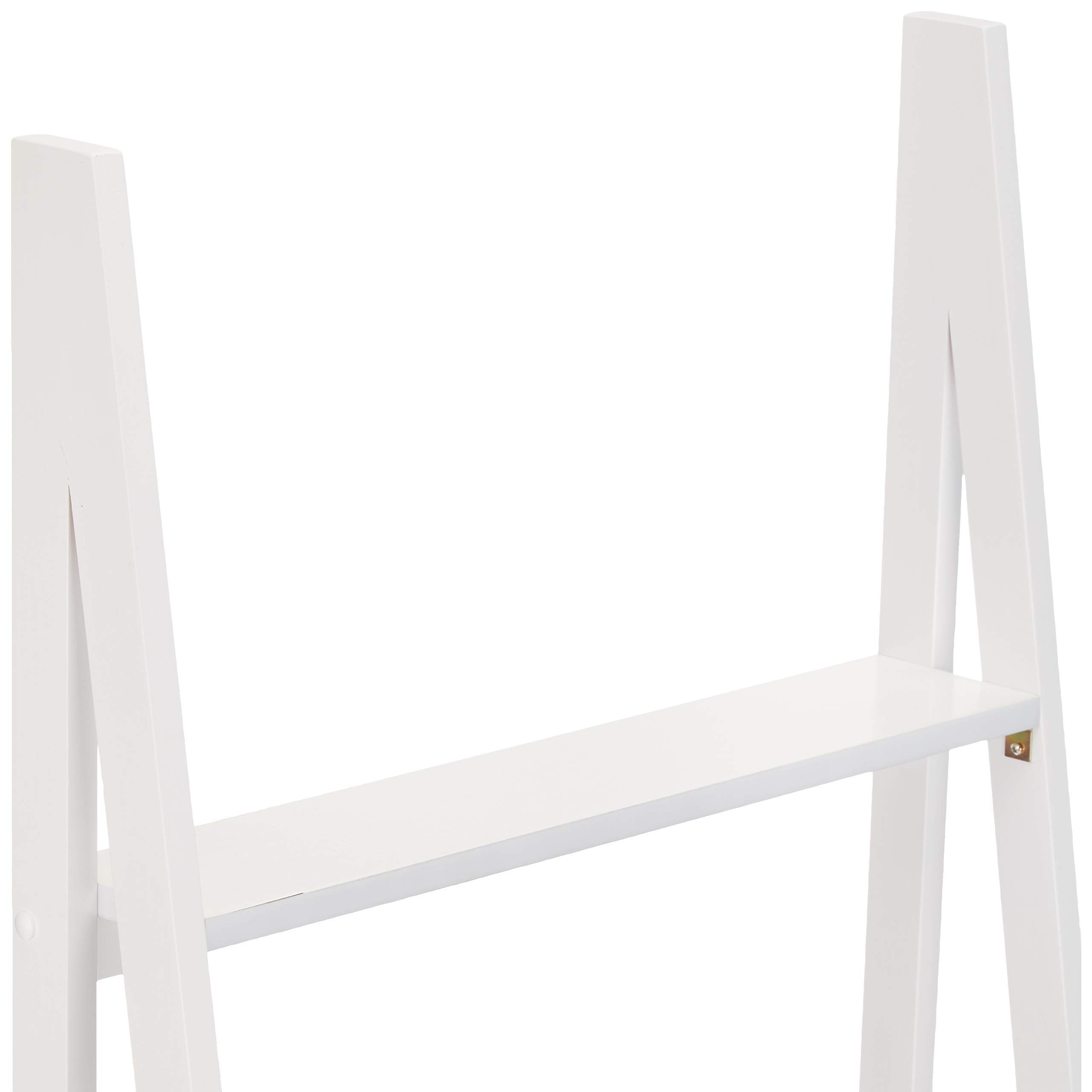 Amazon Basics Libreria a Scala 5 Ripiani Legno Bianca