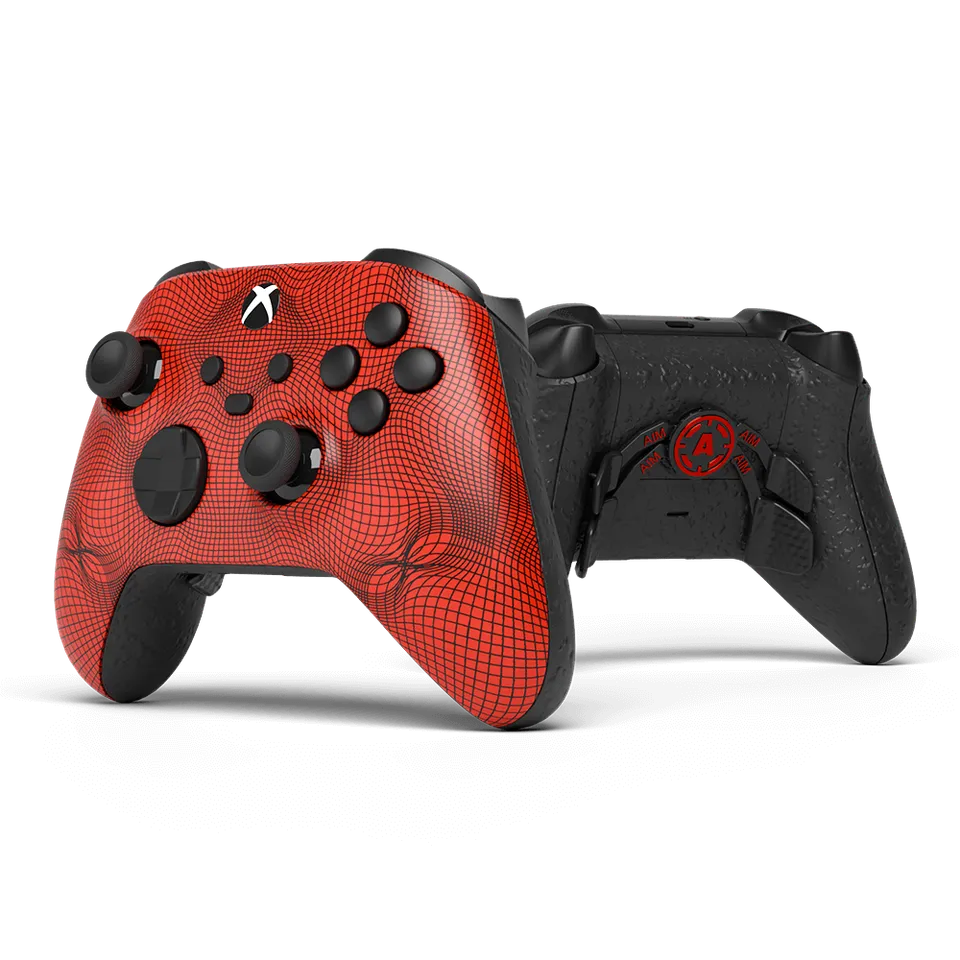 Aim Controller Grid Red controller Xbox Series X metallizzato