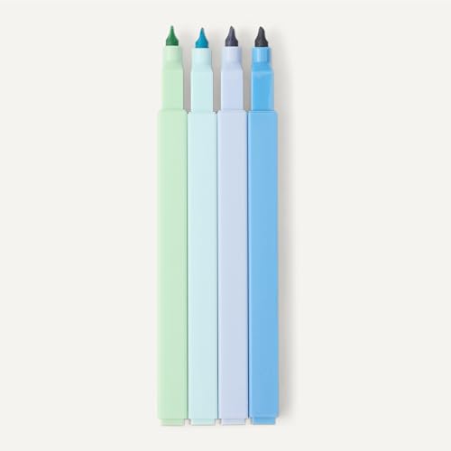 Amazon Basics Evidenziatori Pastello Punta Scalpello 10 Pezzi