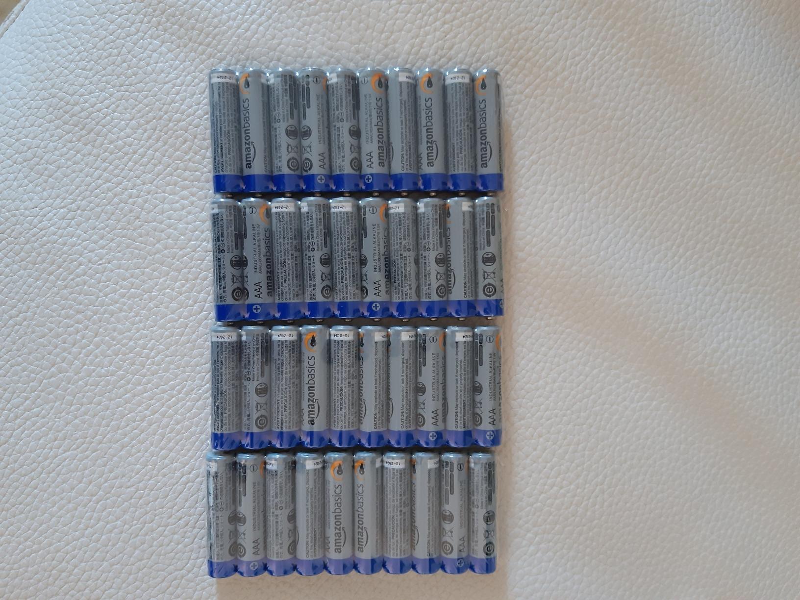Amazon Basics Batterie Alcaline AAA 300 Pezzi Industriali