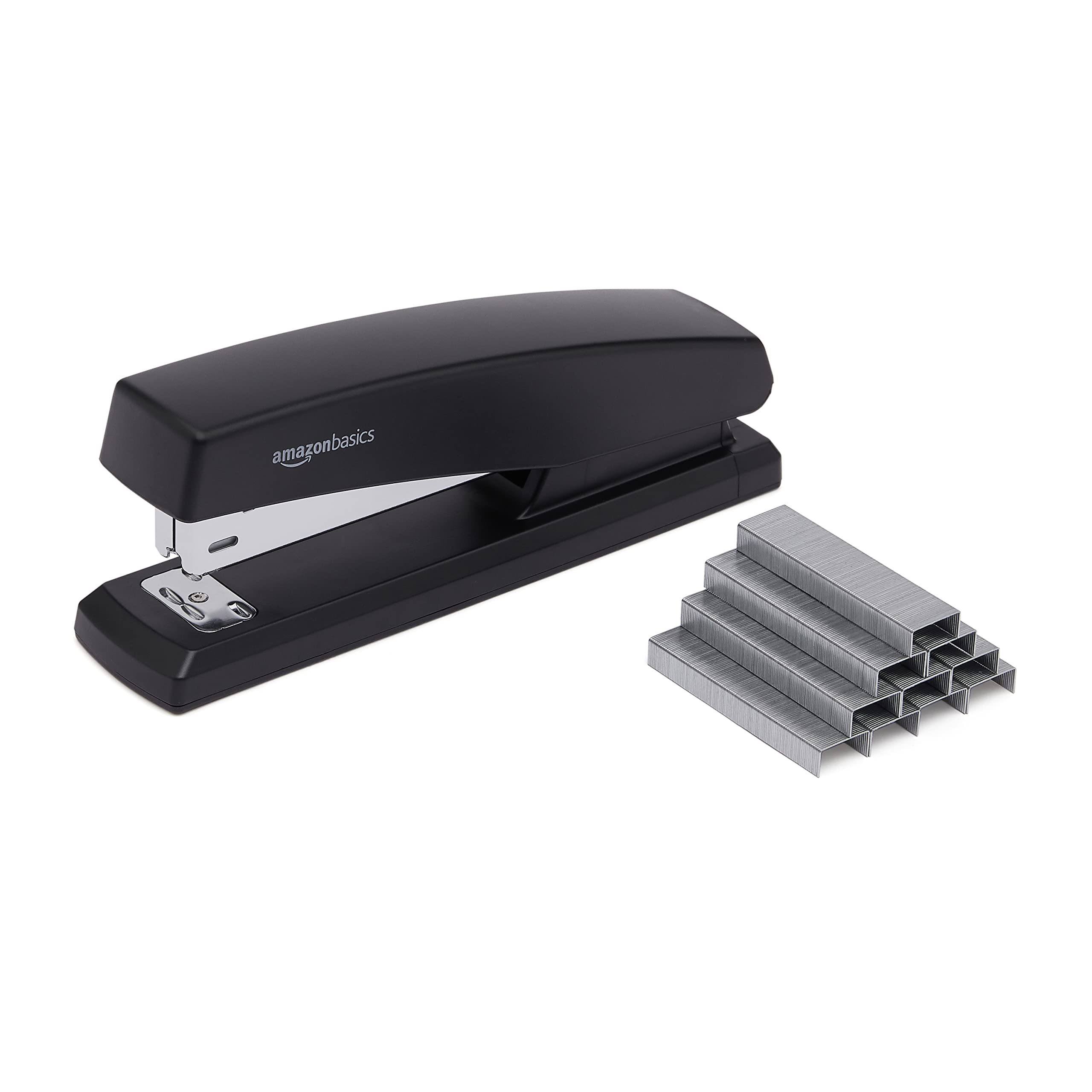 Amazon Basics Cucitrice 25 fogli nera +1000 punti