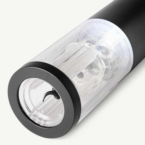 Amazon Basics Apribottiglie Elettrico Nero a Batteria Acciaio