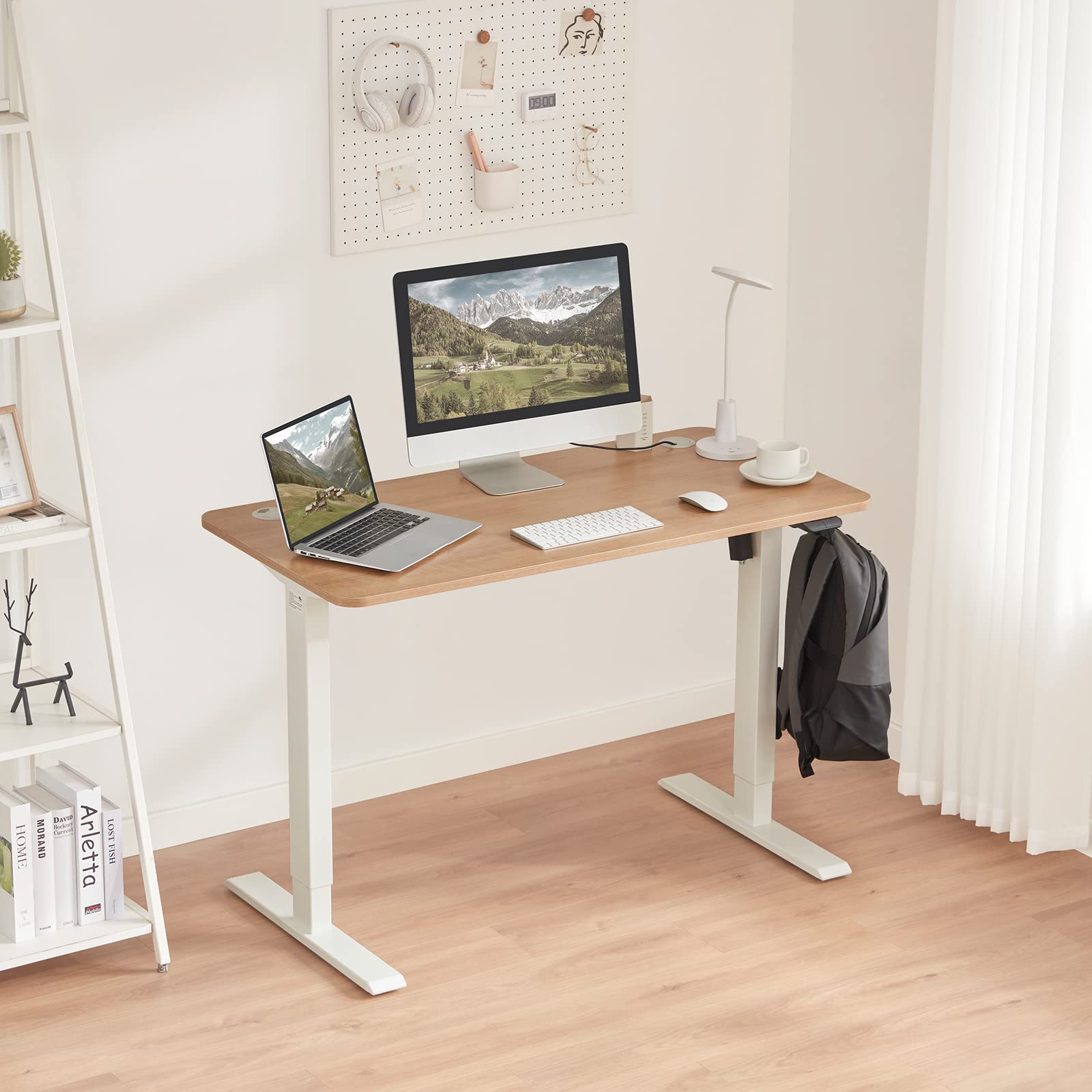 Amazon Basics scrivania sit-stand elettrica 120x60 faggio