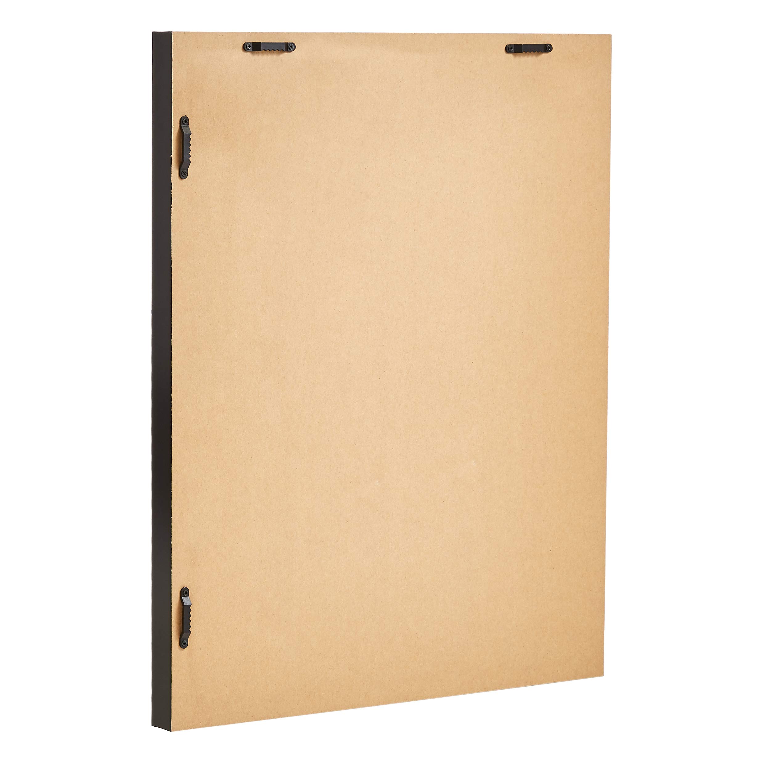 AmazonBasics Specchio da parete 41x51 cm nero a sbalzo