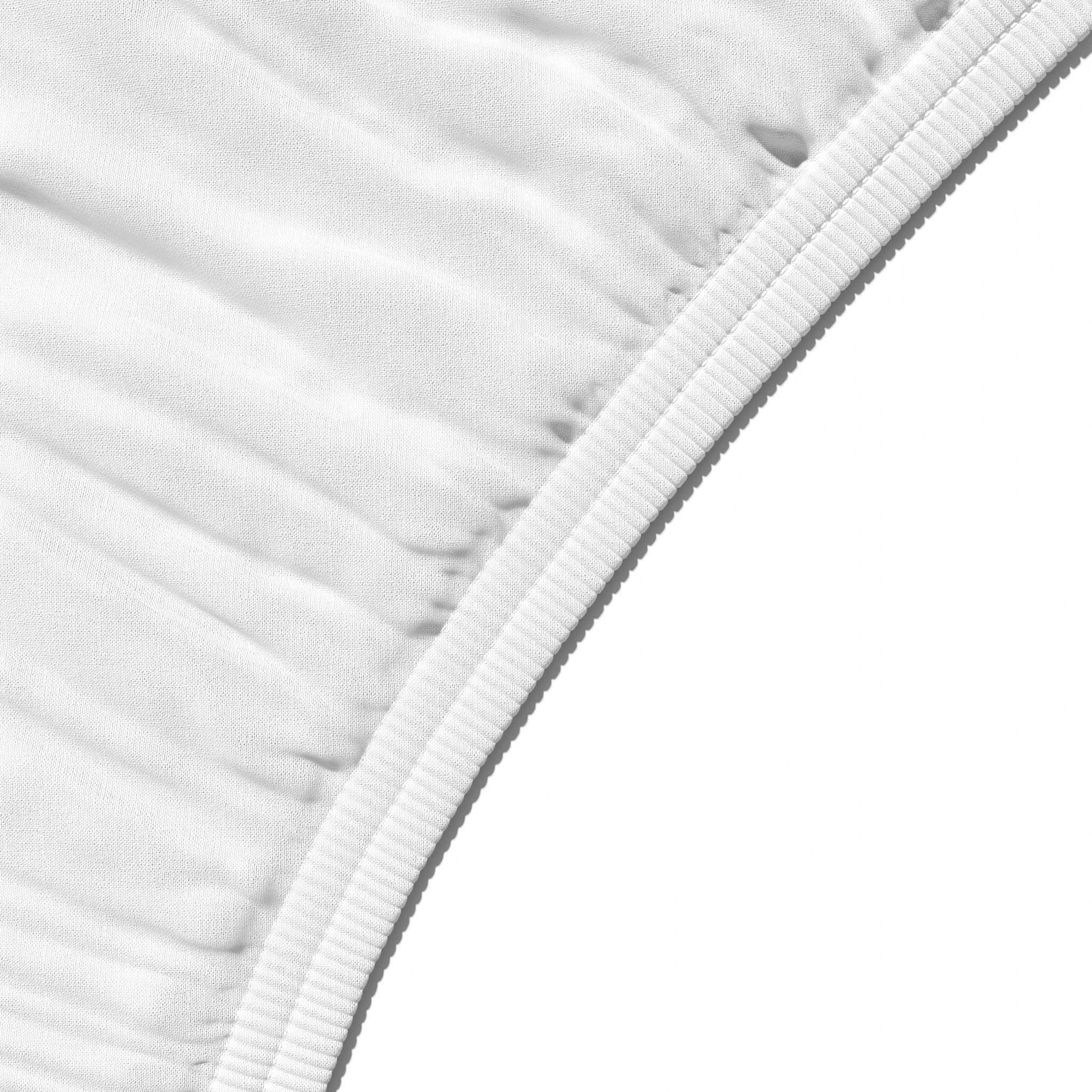 AmazonBasics Everyday Lenzuolo Angoli 160x200 Bianco Cotone