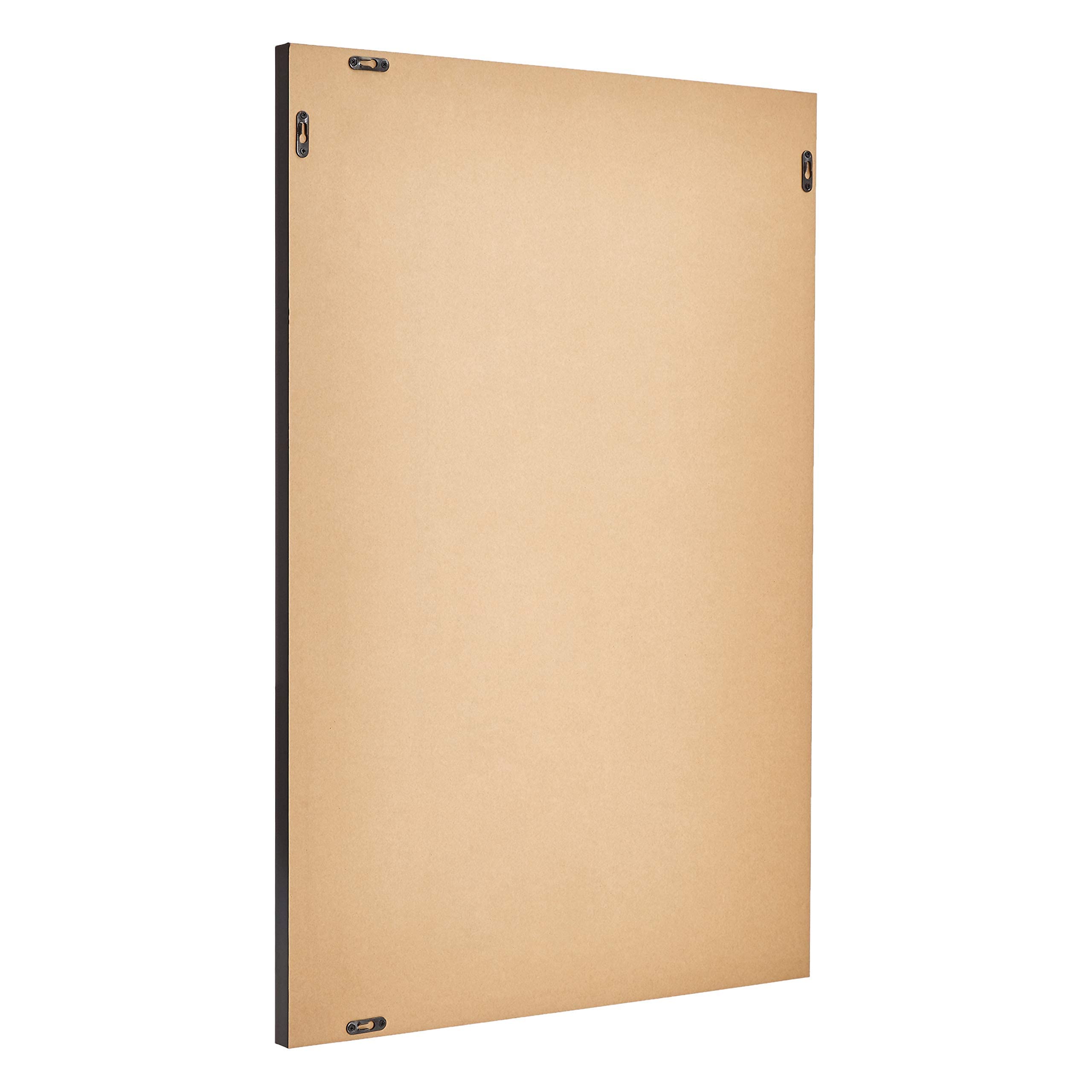 AmazonBasics Specchio da parete 61x91 cm nero a sbalzo