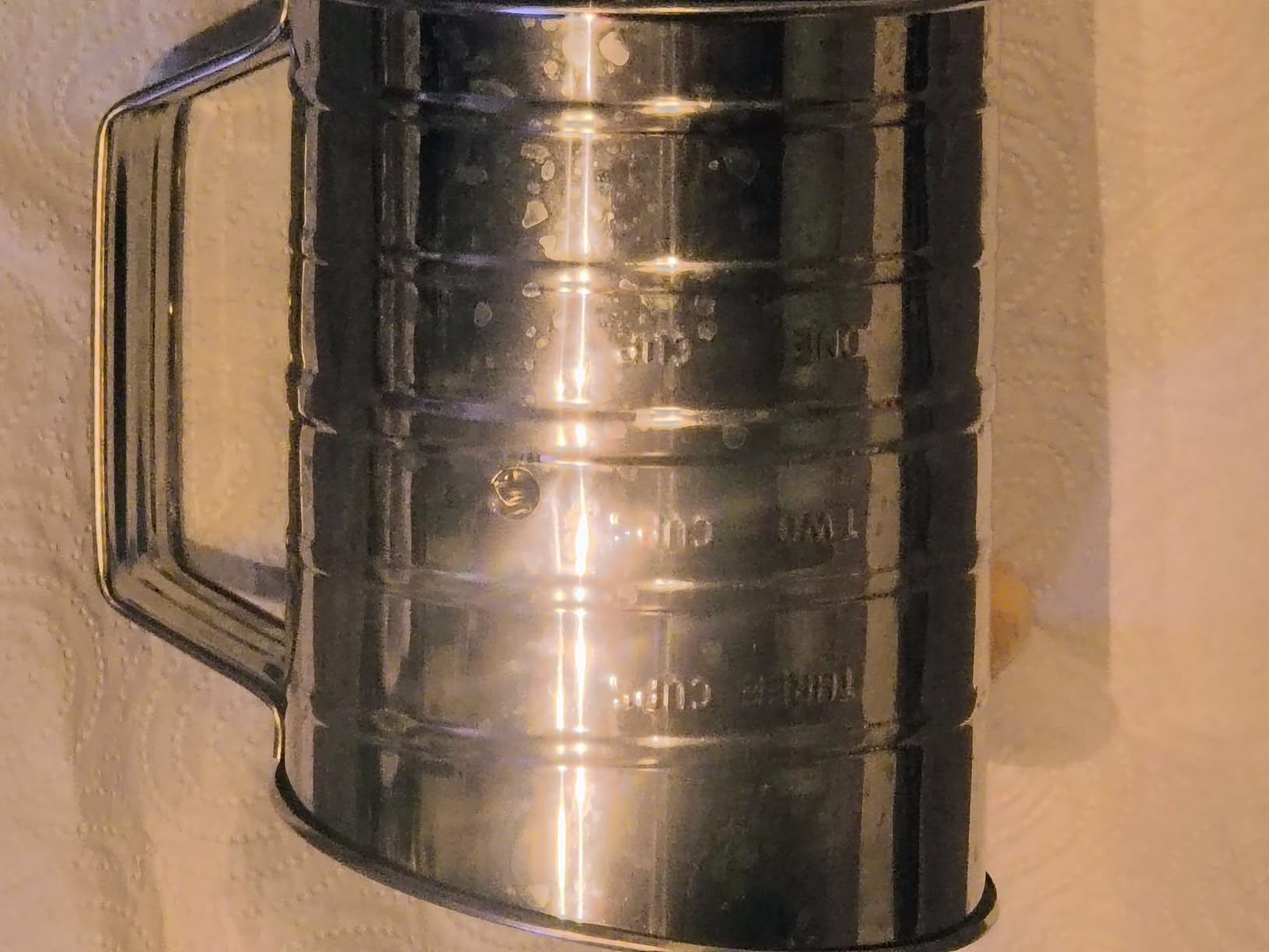Amazon Basics setaccio farina 3 tazze acciaio inox
