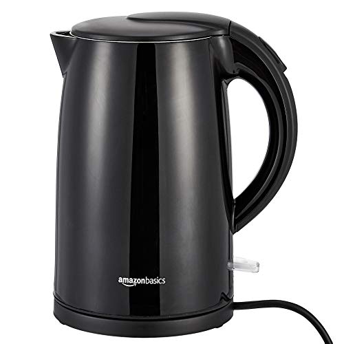 Amazon Basics Bollitore Elettrico 1,7 L Inox Doppia Parete