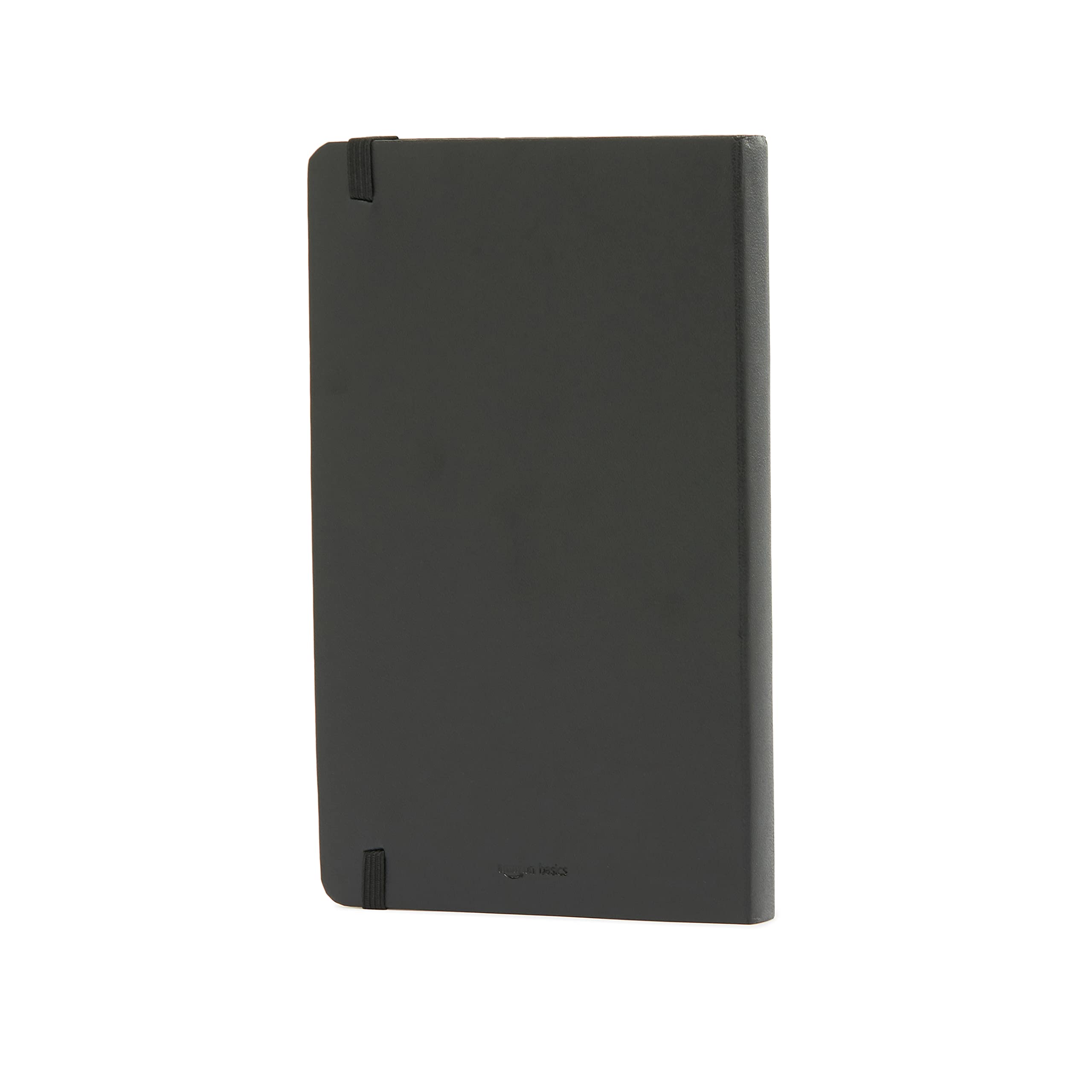 Amazon Basics Quaderno A5 a Righe 240 Pagine Nero Classic