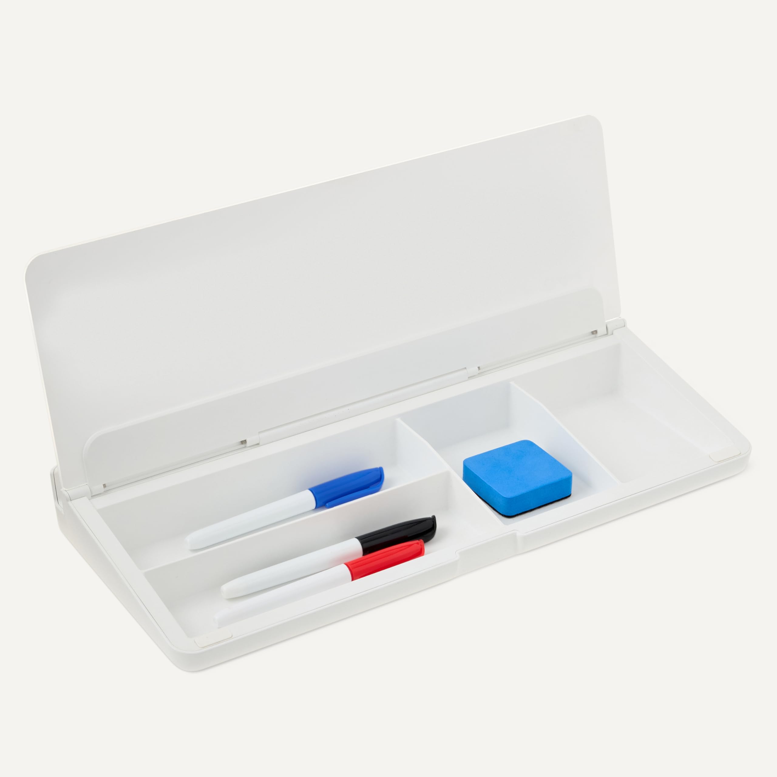 Amazon Basics Lavagna Bianca Scrivania 40,6 cm con Organizer