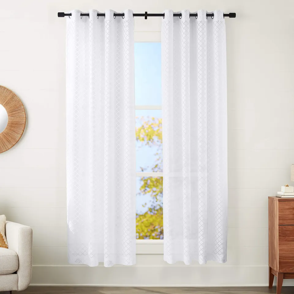 Amazon Basics Tende Velate Bianche 2 Pezzi 127x213 cm