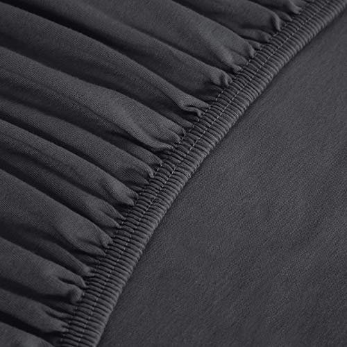 Amazon Basics lenzuolo angoli jersey antracite 140x200