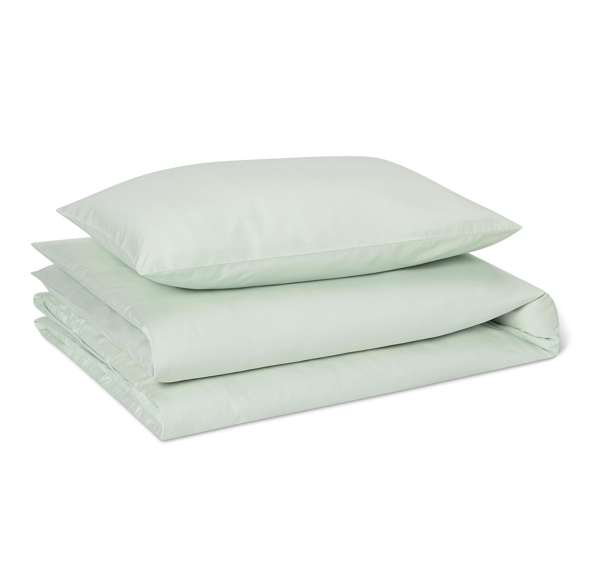 Amazon Basics Set Letto Bambini Cotone Bio Cani Menta 100x135 cm