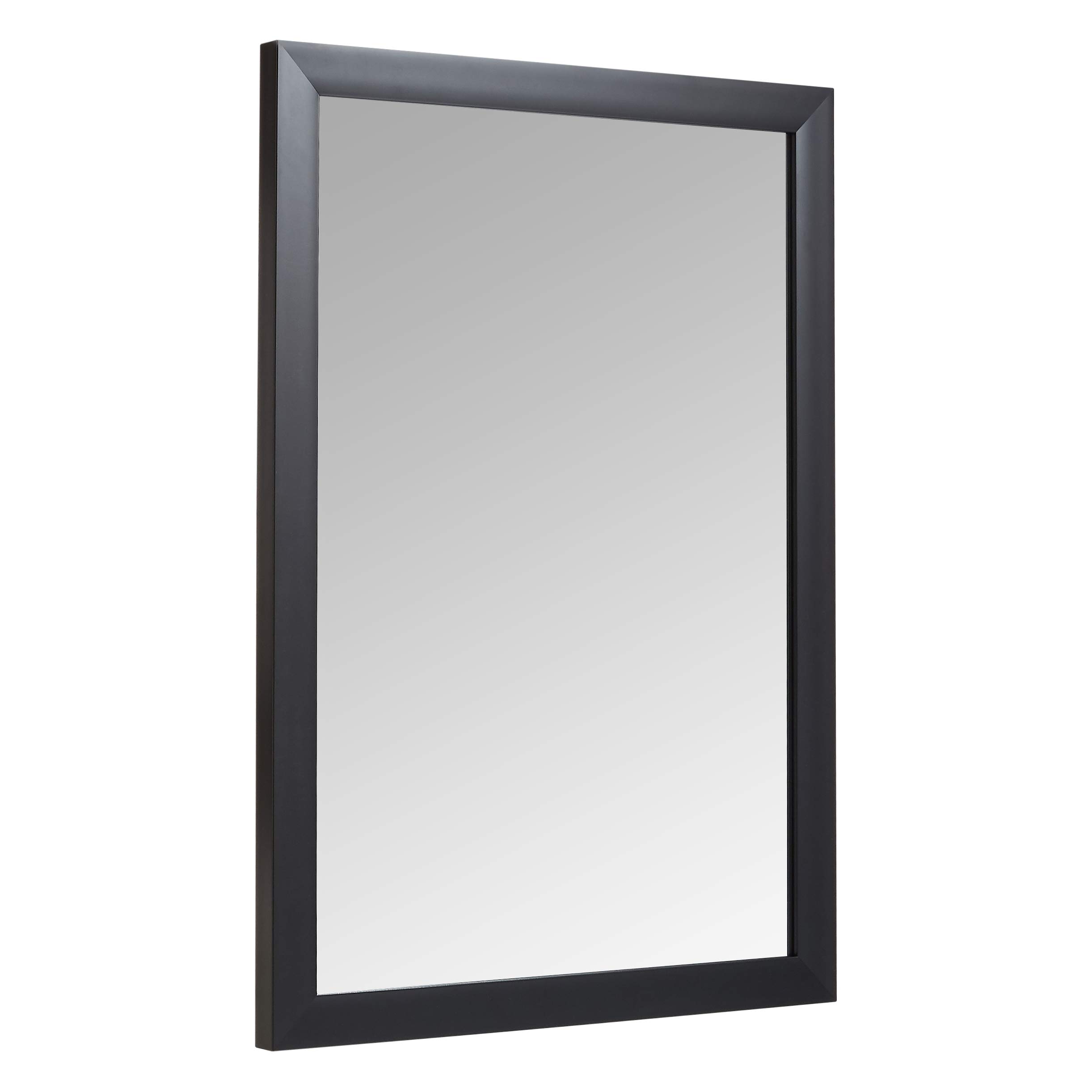 AmazonBasics Specchio da parete 51x71 cm nero cornice standard
