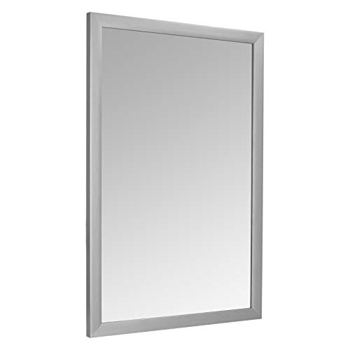 AmazonBasics Specchio da parete 61x91 cm nichel standard