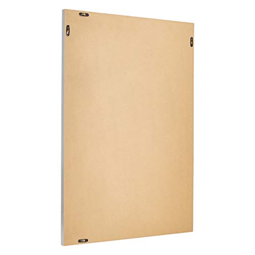 AmazonBasics Specchio da parete 61x91 cm nichel a sbalzo
