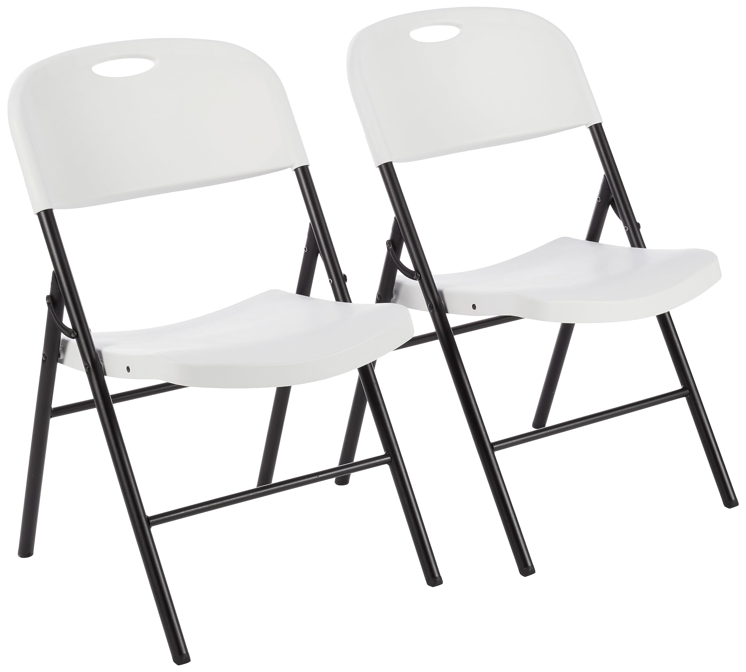 AmazonBasics Sedie Pieghevoli Nere Set 4 Portata 158 Kg