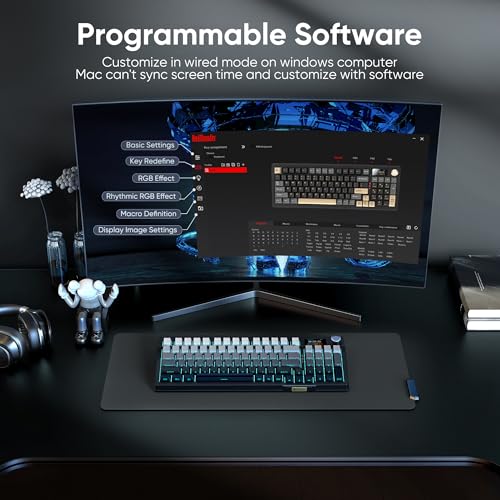 RedThunder K95 tastiera gaming wireless 95 tasti display