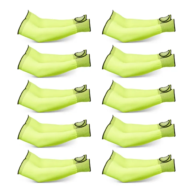 AmazonBasics Manicotti Antitaglio Gialli 45,7 cm 10 Paia
