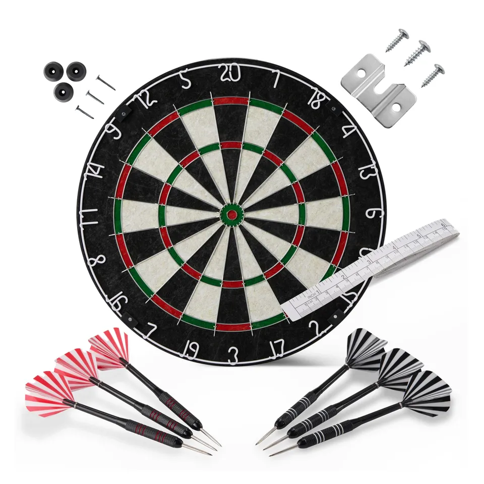 Amazon Basics bersaglio freccette 45,7cm con 6 freccette acciaio