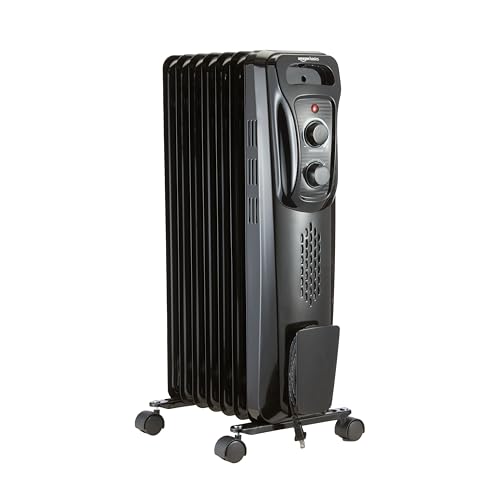 Amazon Basics Termosifone Olio 1500W Nero 7 Elementi