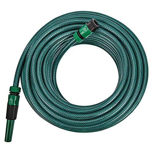 Amazon Basics Tubo Giardino Flessibile 30m 1/2 Pollici con Ugello