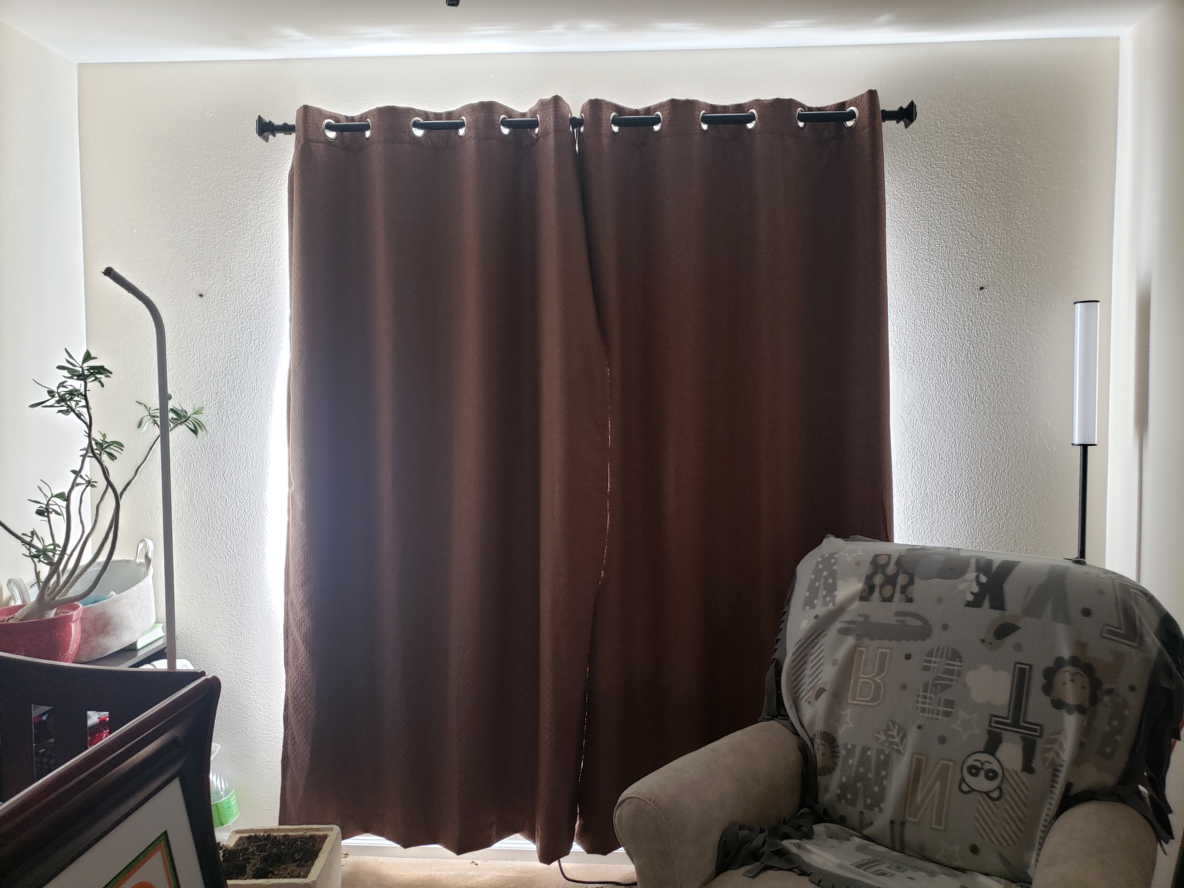 Amazon Basics Basket Weave Tenda Oscurante 132x241 Grafite 2 Pezzi