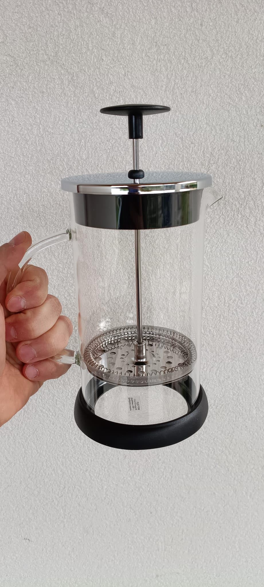 Amazon Basics caffettiera stantuffo vetro 1L 6 tazze