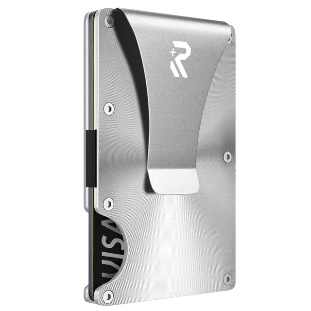 RealPlus CD-Argento porta carte metallo argento RFID