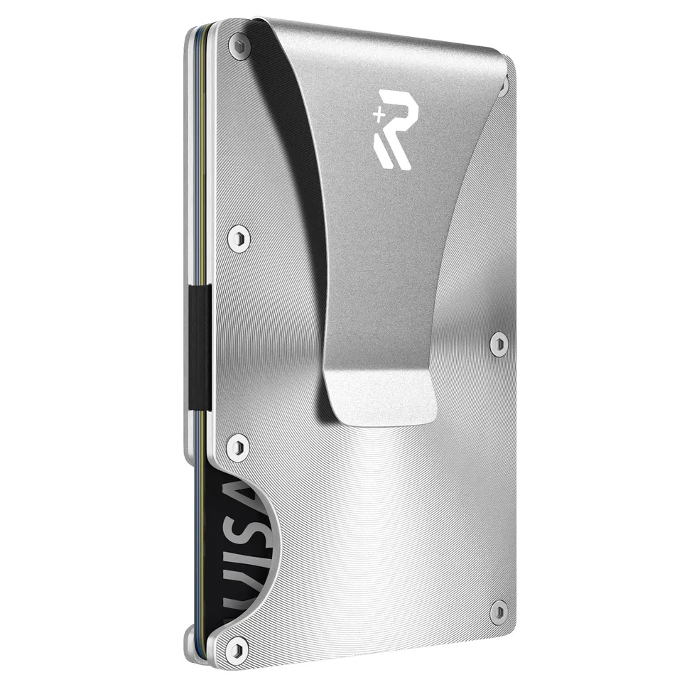 RealPlus CD-Argento porta carte metallo argento RFID