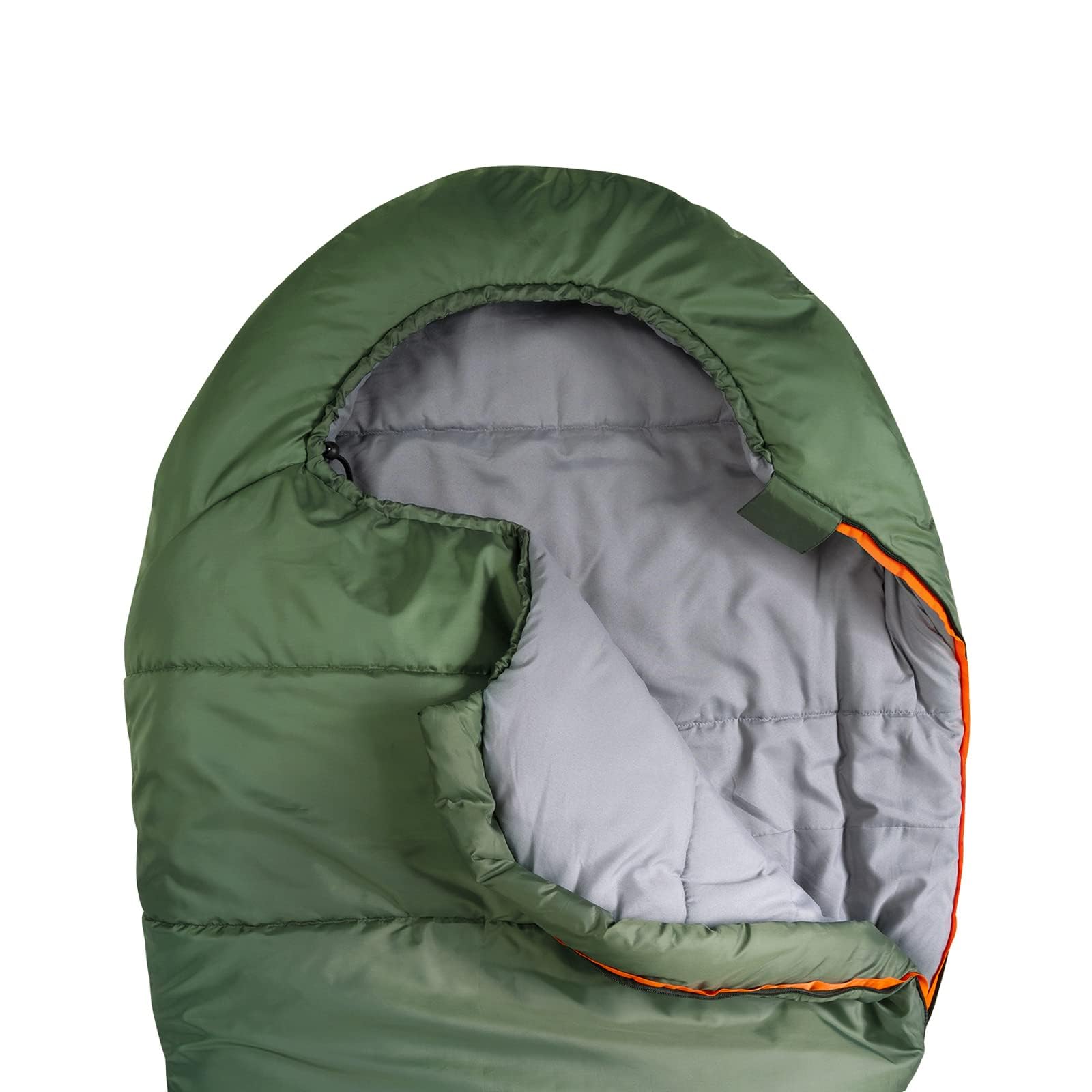 Amazon Basics Sacco a Pelo Mummia -6°C Verde Oliva