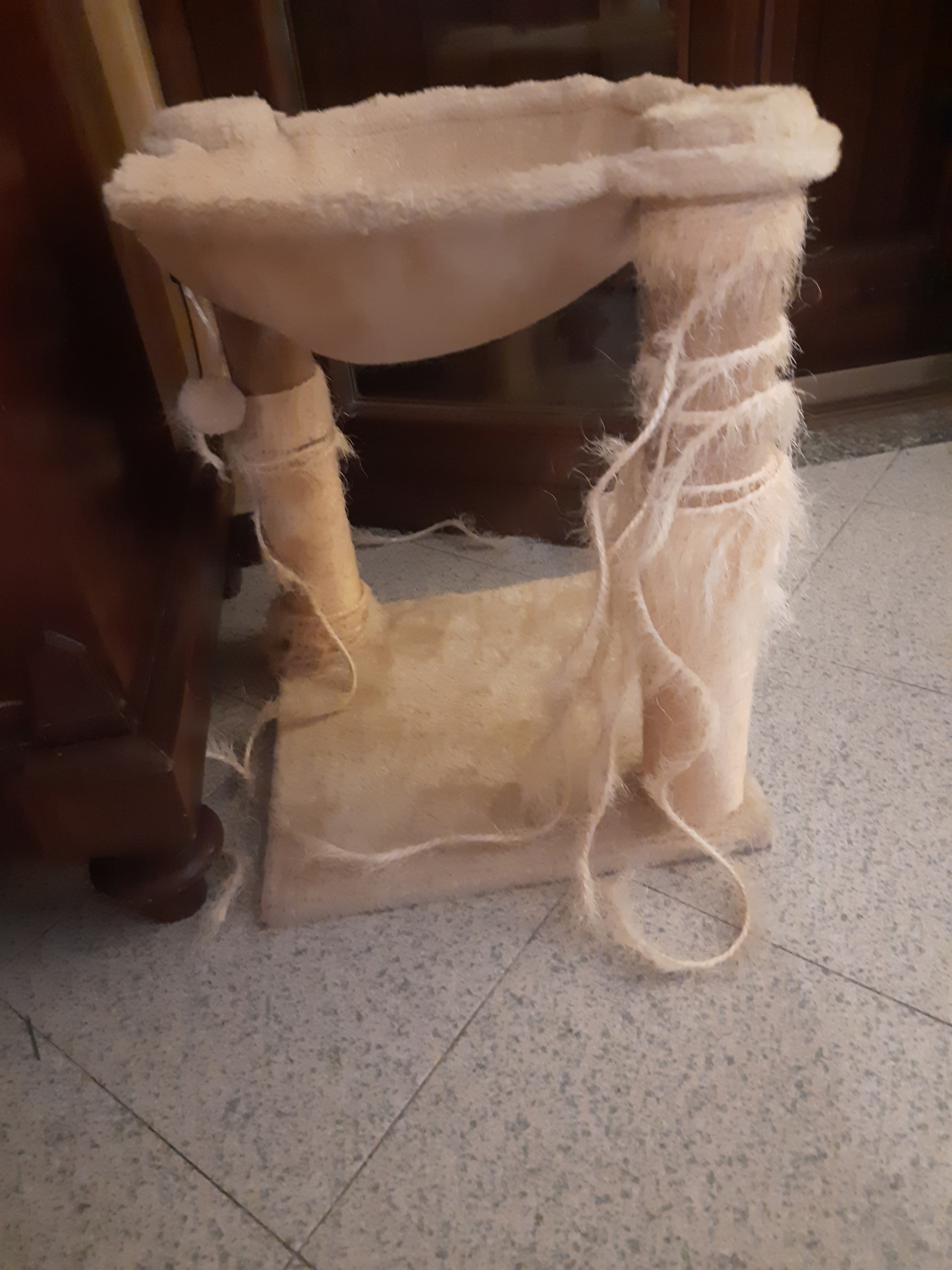AmazonBasics Albero per Gatti con Amaca Tiragraffi Grigio