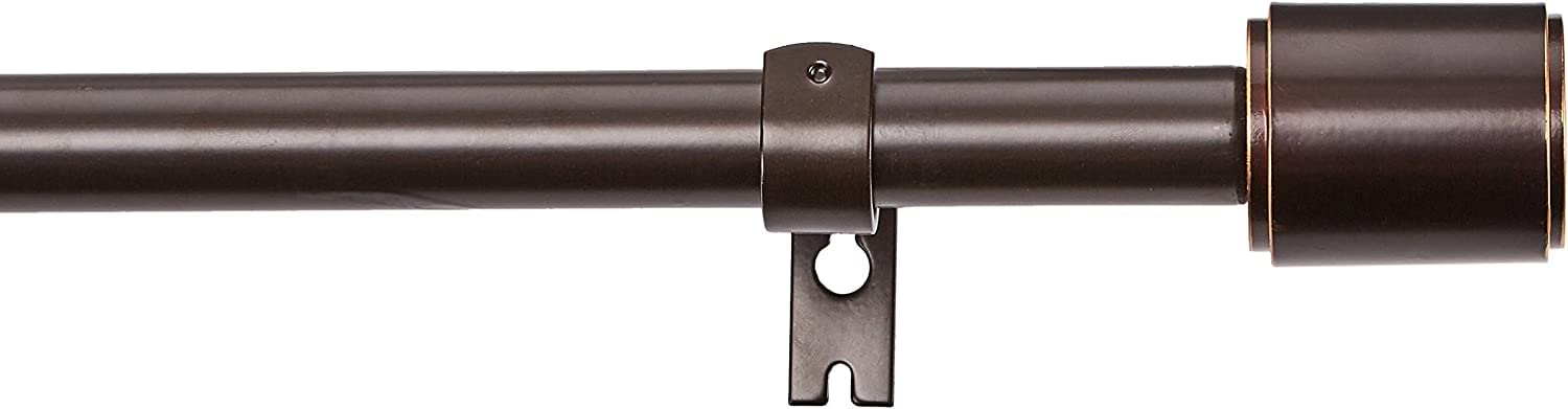 AmazonBasics Bastone per Tende 91-183 cm Espresso Regolabile