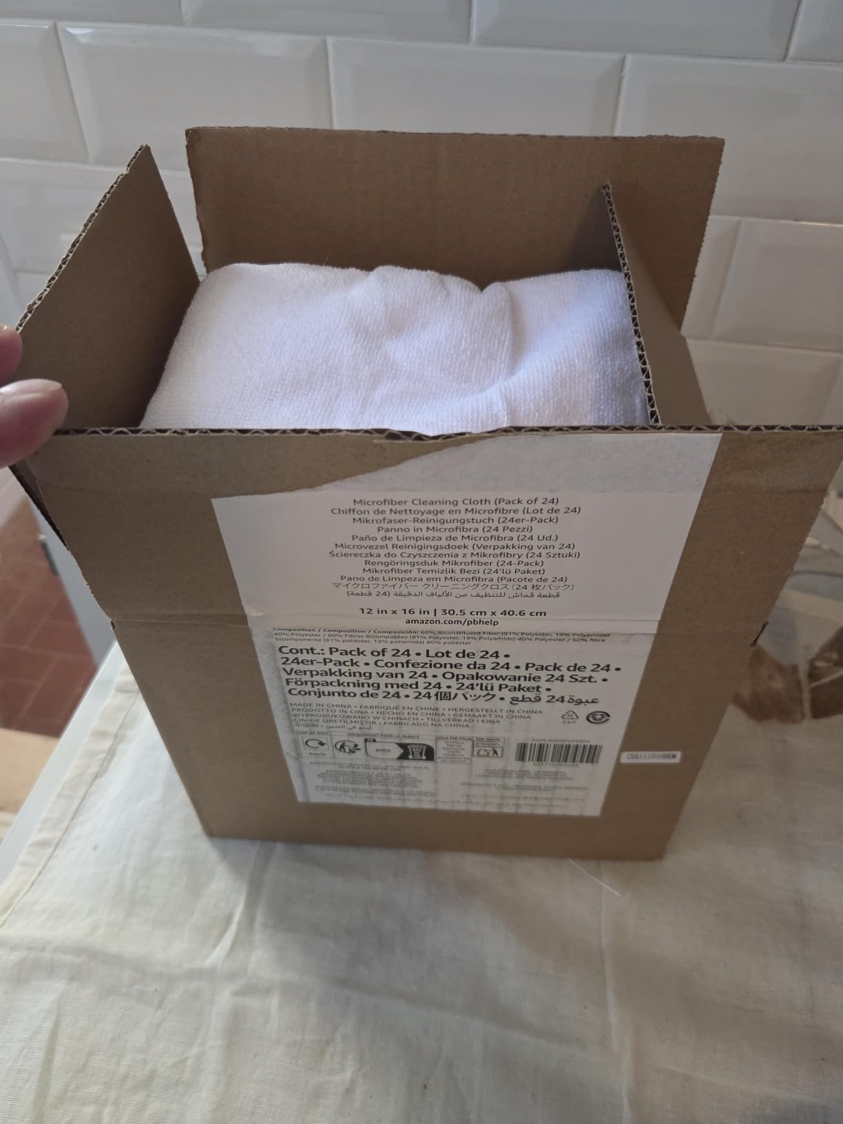 Amazon Basics Panni microfibra pulizia 48 pezzi multicolore
