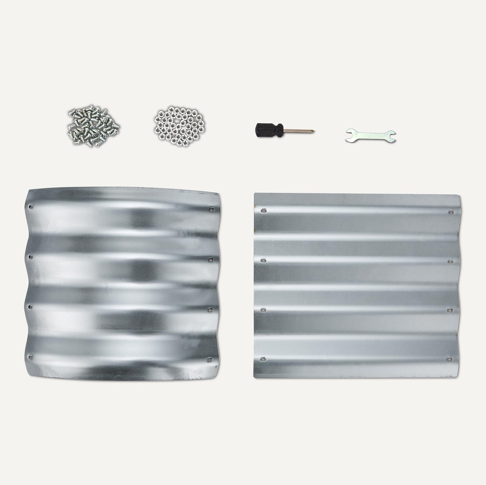 Amazon Basics letto giardino rialzato aiuola 122x61cm argento acciaio