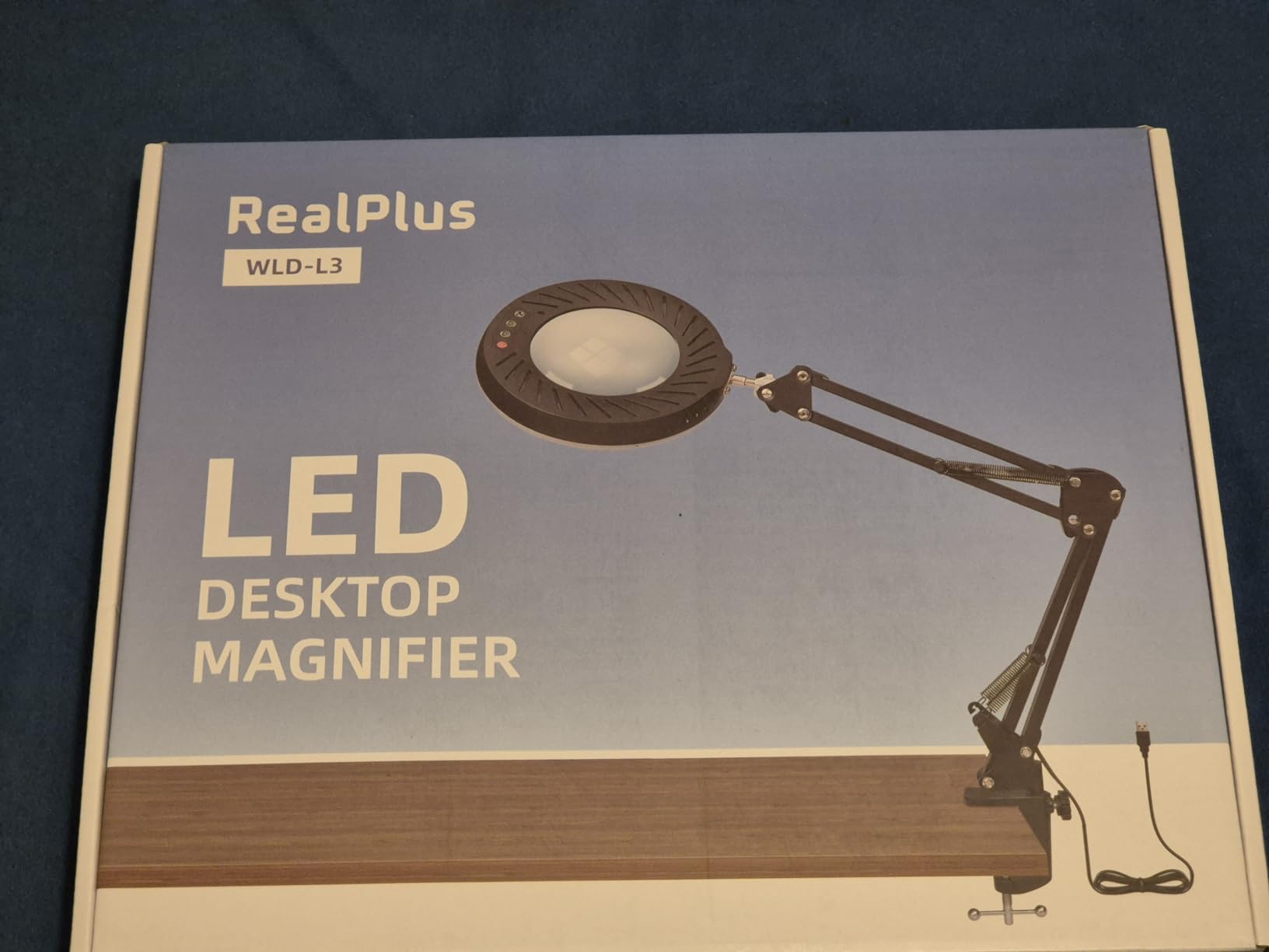 RealPlus Lampada Lente Ingrandimento 10X Nero Solo Clip