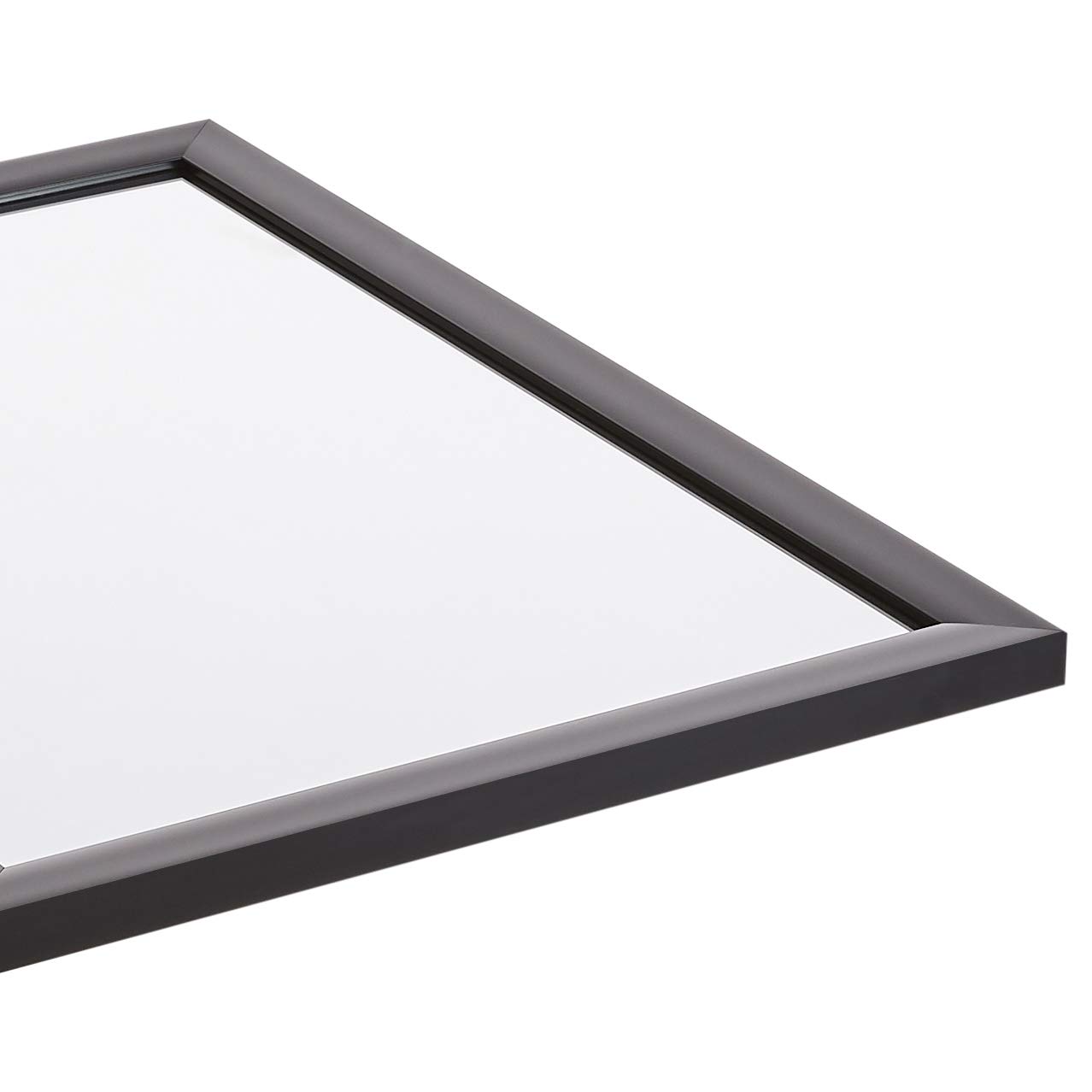 AmazonBasics Specchio da parete 51x71 cm nero cornice standard