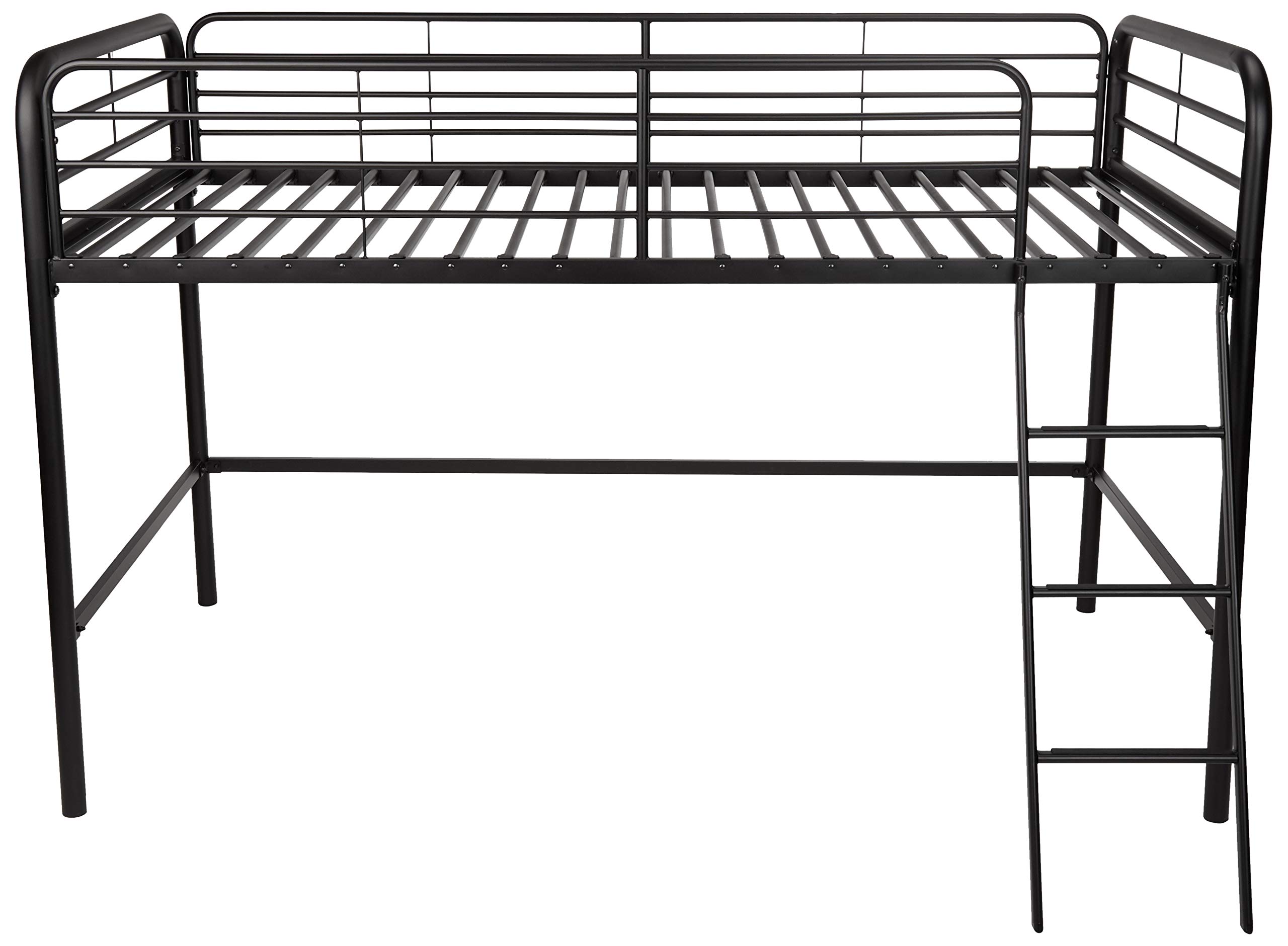 AmazonBasics Letto a Soppalco Singolo Metallo Nero