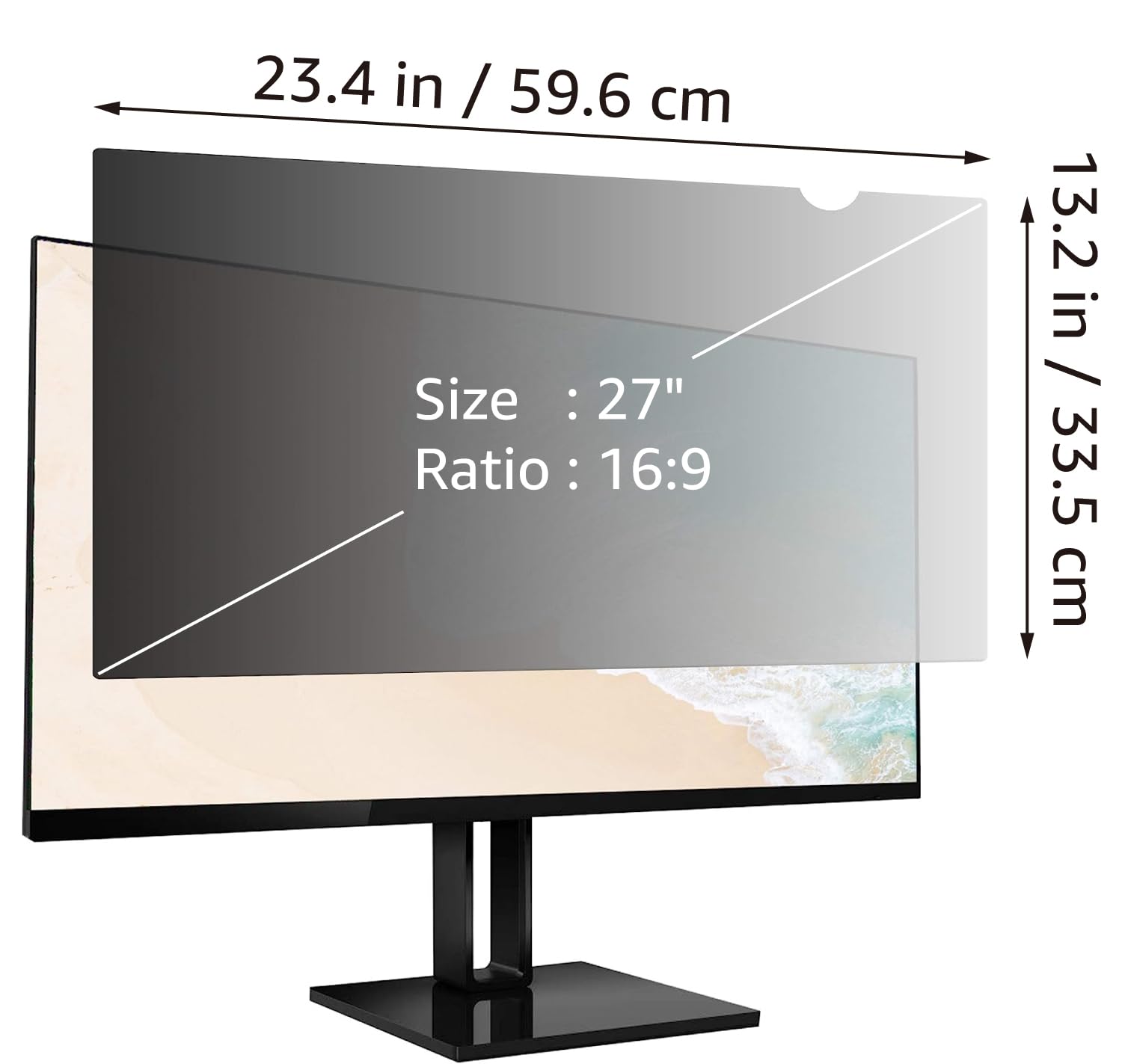 AmazonBasics Filtro Privacy Monitor 27" 16:9