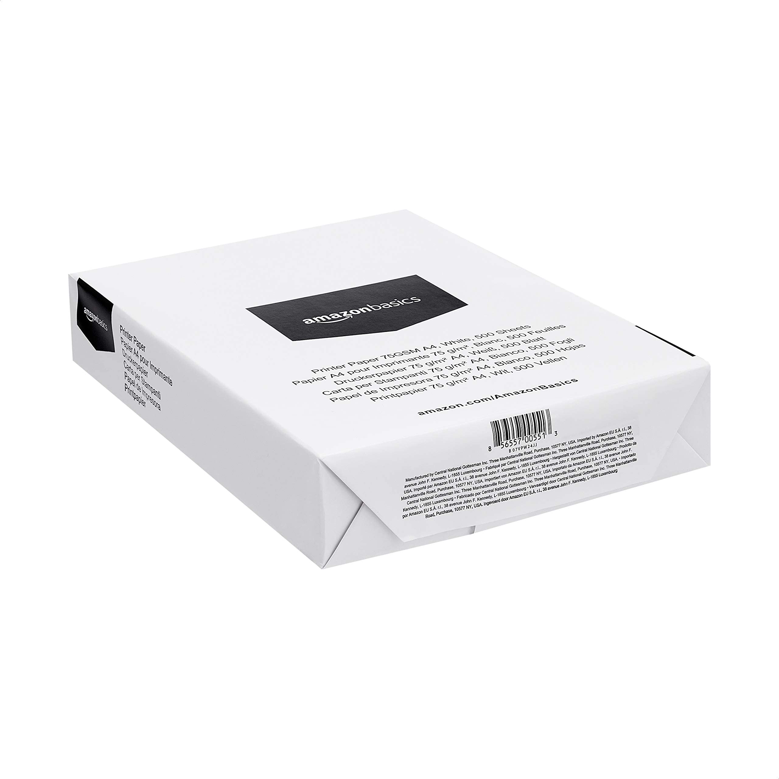 Amazon Basics Carta A4 75 g/m² 2500 Fogli Bianca Stampa