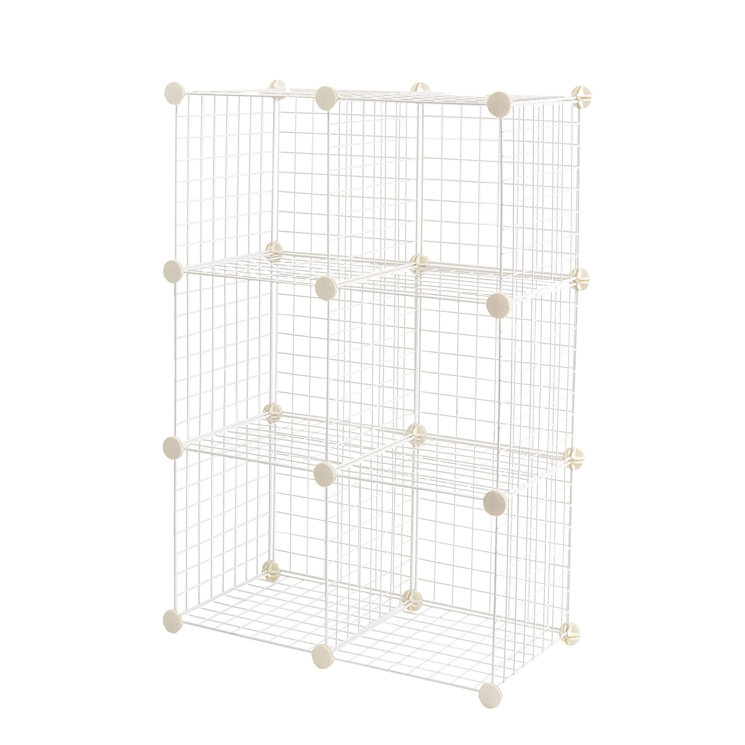 Amazon Basics Scaffale Cubi 6 Posti Nero 66x32x96,5 cm