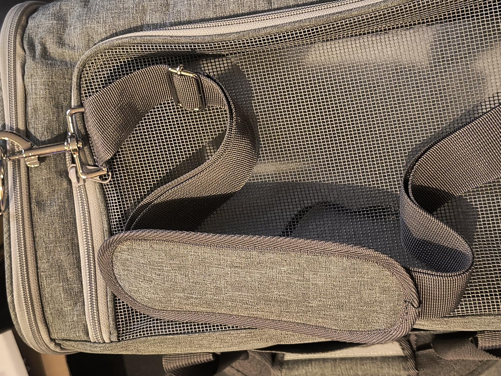 Amazon Basics Trasportino Borsa Gatti Cani Grigio