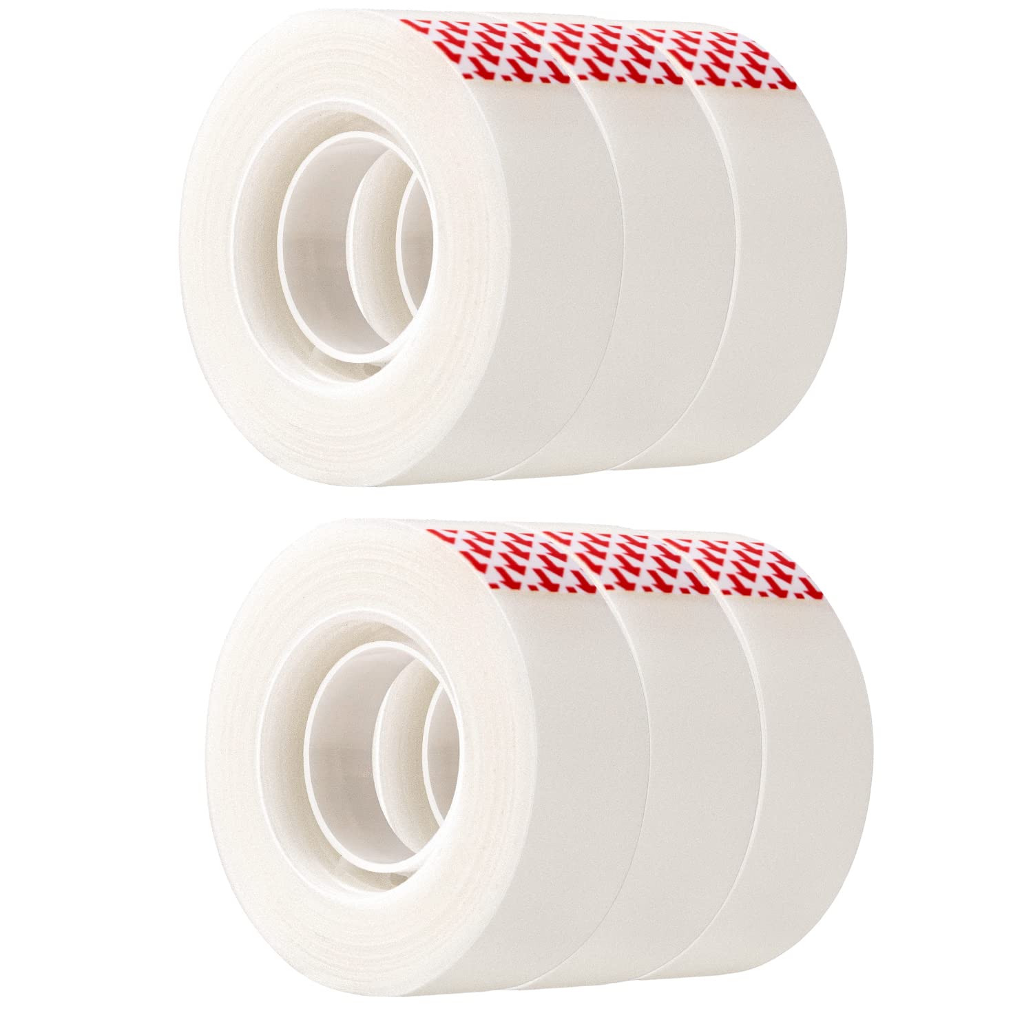 AmazonBasics 19 mm Nastro Adesivo Traslucido Confezione da 6