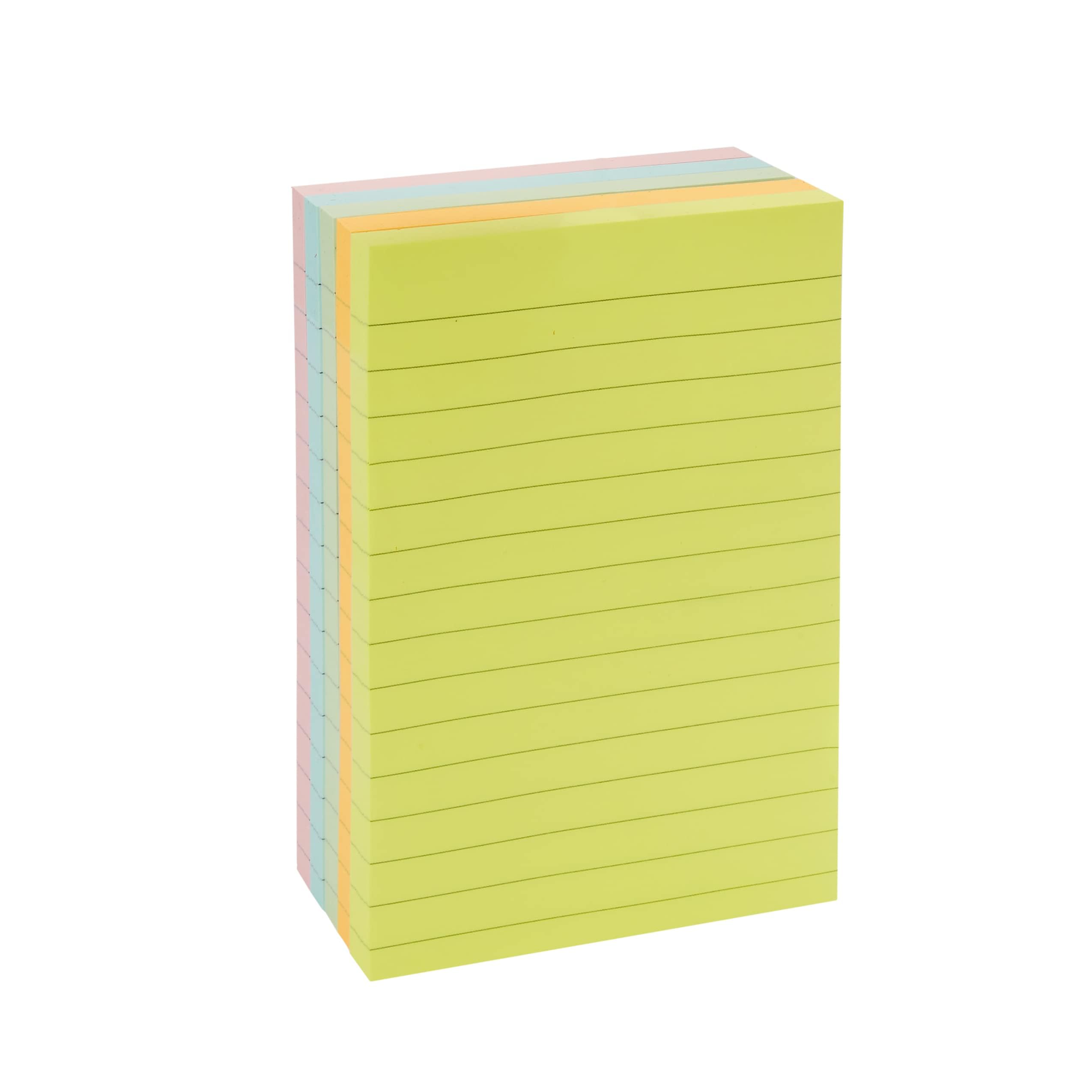 AmazonBasics Foglietti Adesivi a Righe 10,16x15 cm 5 Blocchi