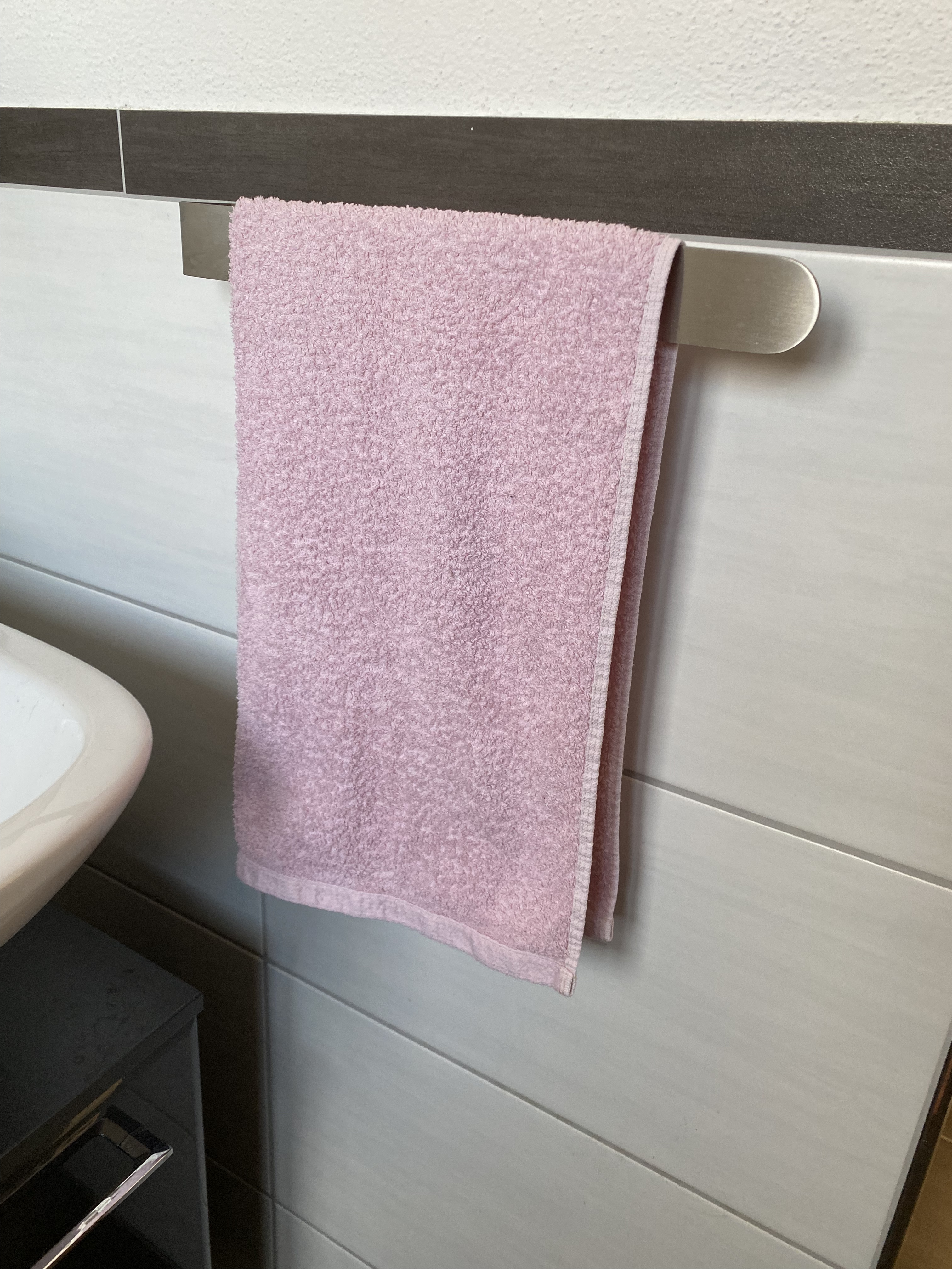 Amazon Basics Set Asciugamani 6 Pezzi Rosa Petalo Cotone