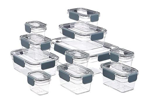 AmazonBasics Contenitori alimenti Tritan 22 pezzi ermetici