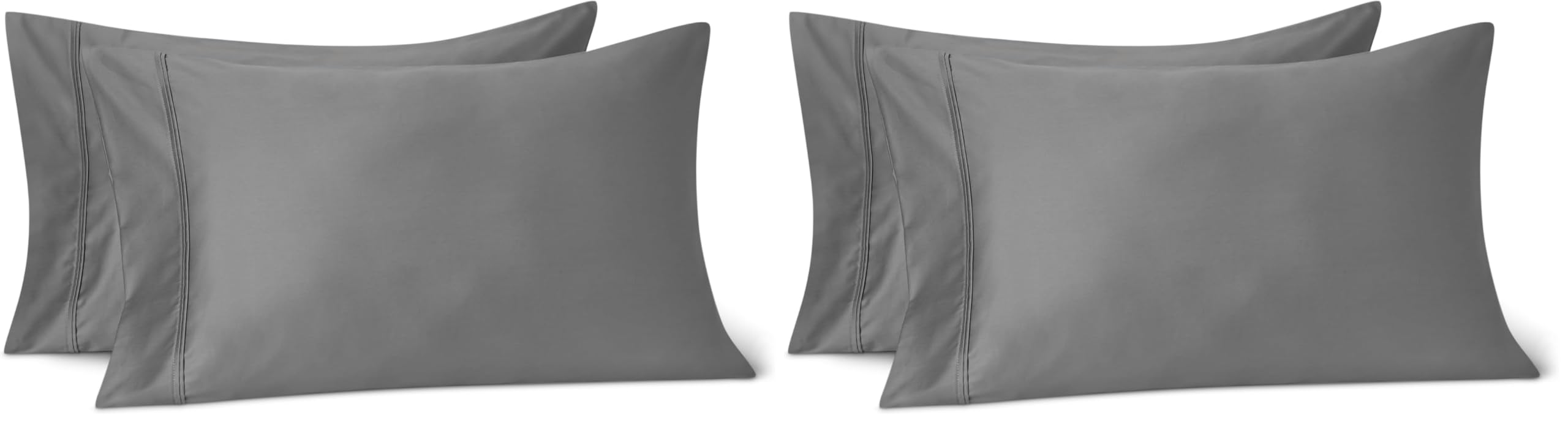 Amazon Basics Federe cotone rasatello 400 fili 50x80 bianche 2 pz
