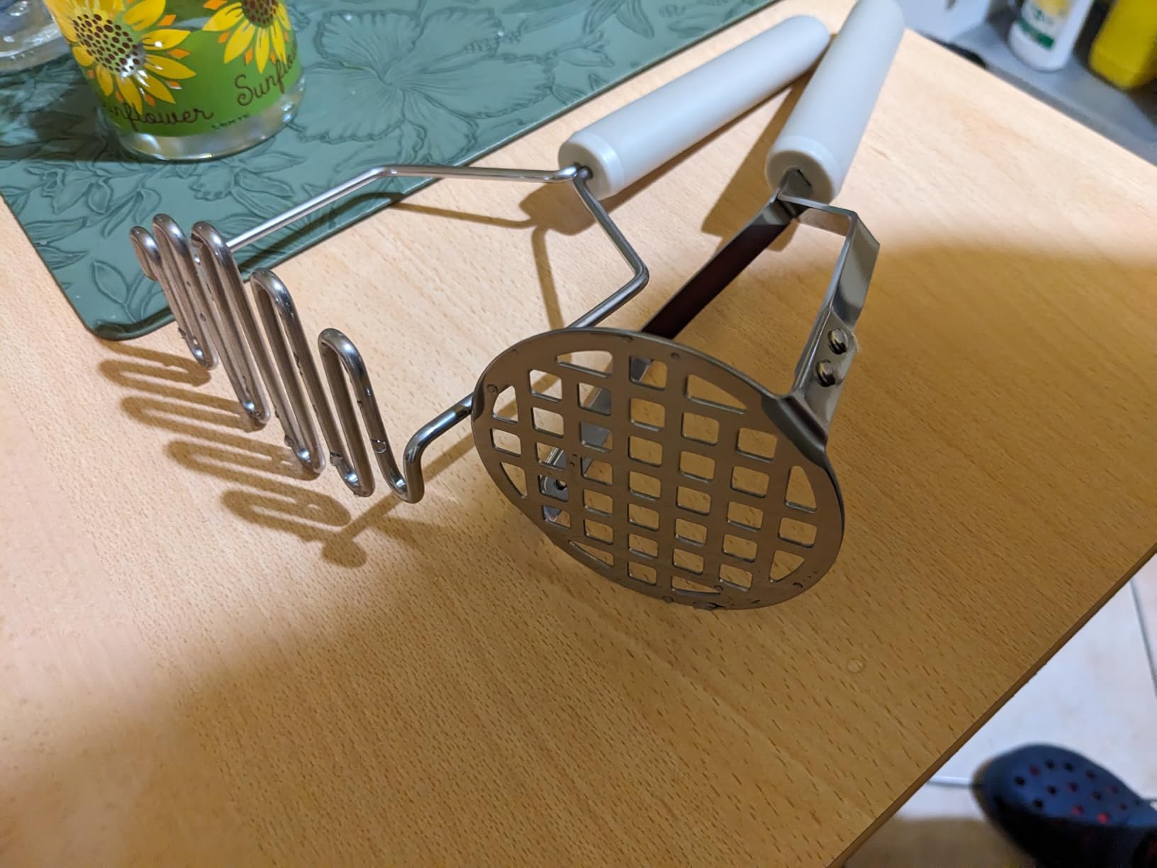 Amazon Basics Schiacciapatate Acciaio Inox Set 2 Pezzi
