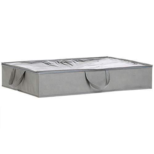 AmazonBasics Contenitore Sottoletto 77x51cm Grigio 2 Pezzi