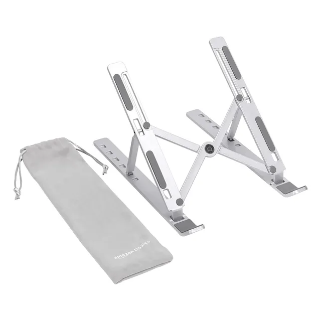 Amazon Basics supporto laptop alluminio 10-15,6" argento 6 angoli